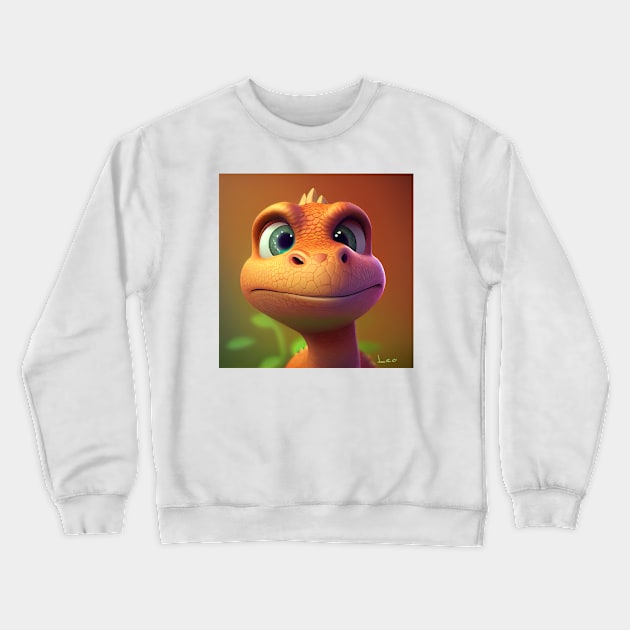 Baby Dinosaur Dino Bambino - Leo Crewneck Sweatshirt by KOTOdesign